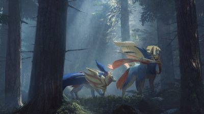 La cuenta oficial de Pokémon comparte un fondo de pantalla con Zacian y Zamazenta de Pokémon Espada y Escudo