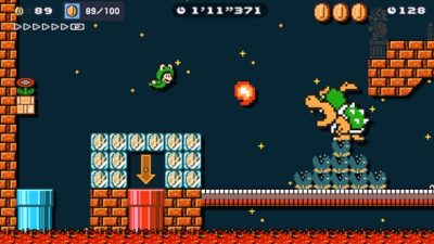 Nuevo desafío Contrarreloj Ninji de Super Mario Maker 2 con Mario Rana
