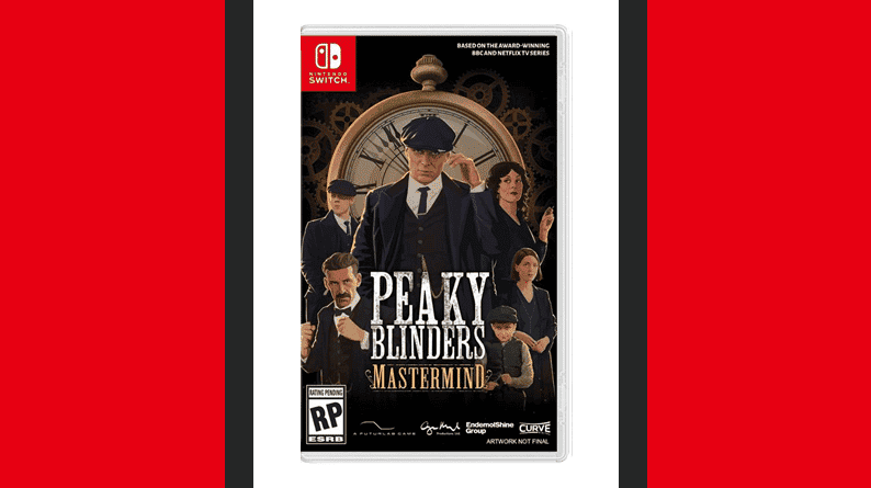 Este es el boxart de la versión física de Peaky Blinders: Mastermind para Nintendo Switch