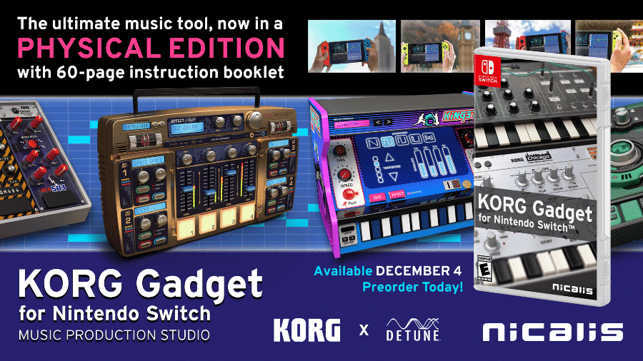 KORG Gadget confirma versión física para Nintendo Switch: disponible el 4 de diciembre
