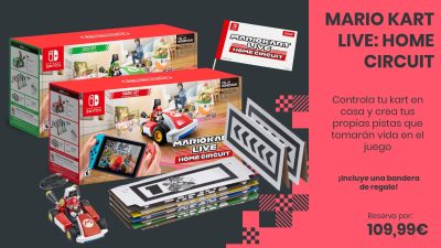 Convierte tu casa en una pista de carreras con Mario Kart Live: Home Circuit: ya disponible con bandera de regalo