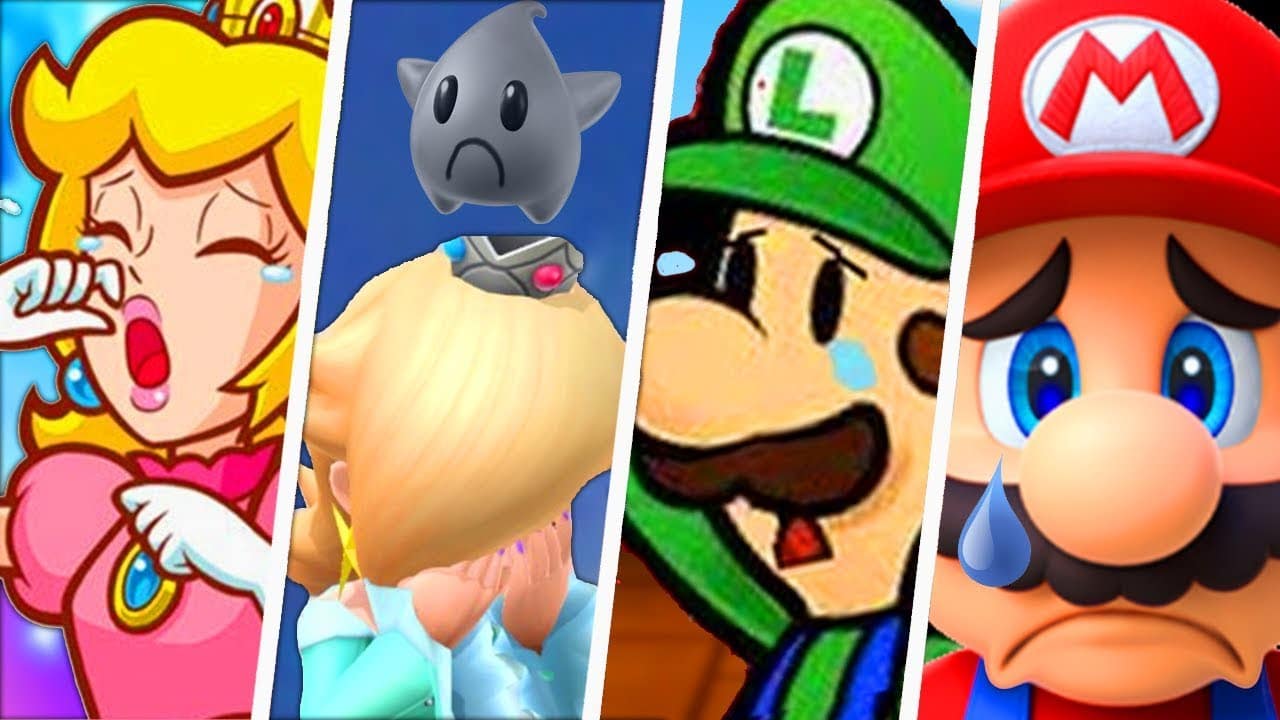 Este vídeo nos muestra la evolución de los momentos más tristes en los juegos de Super Mario