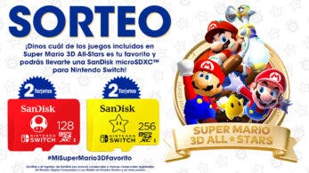 Nintendo España sortea 4 tarjetas microSDXC con #MiSuperMario3DFavorito