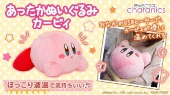 La tienda online de Bandai anuncia este peluche de Kirby capaz de calentarse para Japón