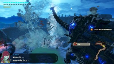 La cuenta oficial japonesa de Hyrule Warriors: La era del cataclismo en Twitter comparte imágenes de un Guardián, Mipha y la Bestia Divina Vah Ruta