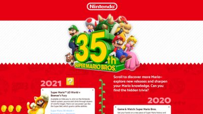 Visita la página de Amazon del 35º aniversario de Mario para ganar 100 Puntos de Platino en My Nintendo