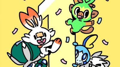 El director artístico de Pokémon Espada y Escudo celebra el primer aniversario del juego con esta ilustración