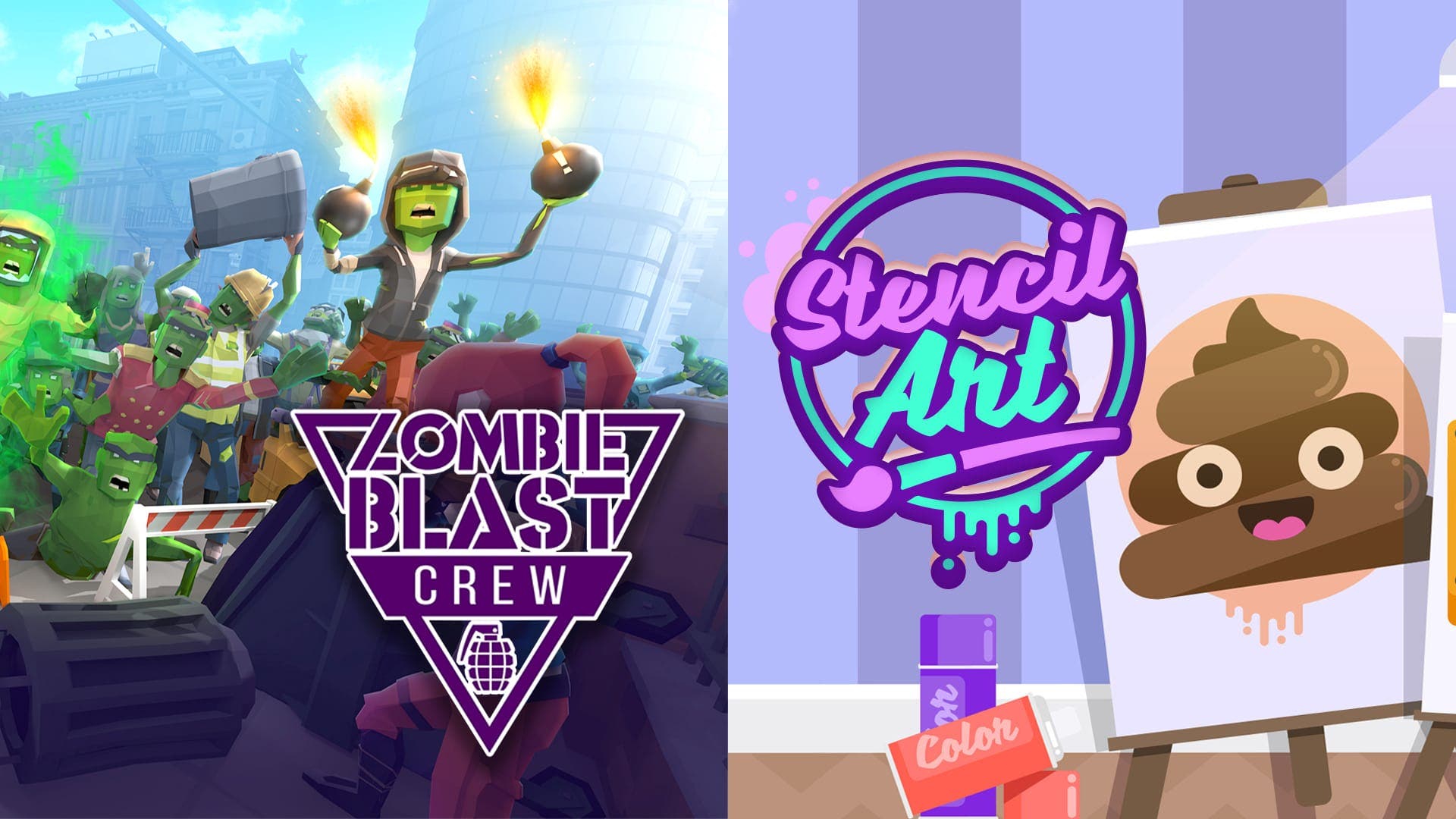 Qubic Games anuncia Zombie Blast Crew y Stencil Art para Nintendo Switch