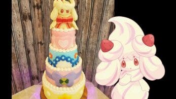 Padre crea esta genial tarta Pokémon de Alcremie Gigamax para el cumpleaños de su hija