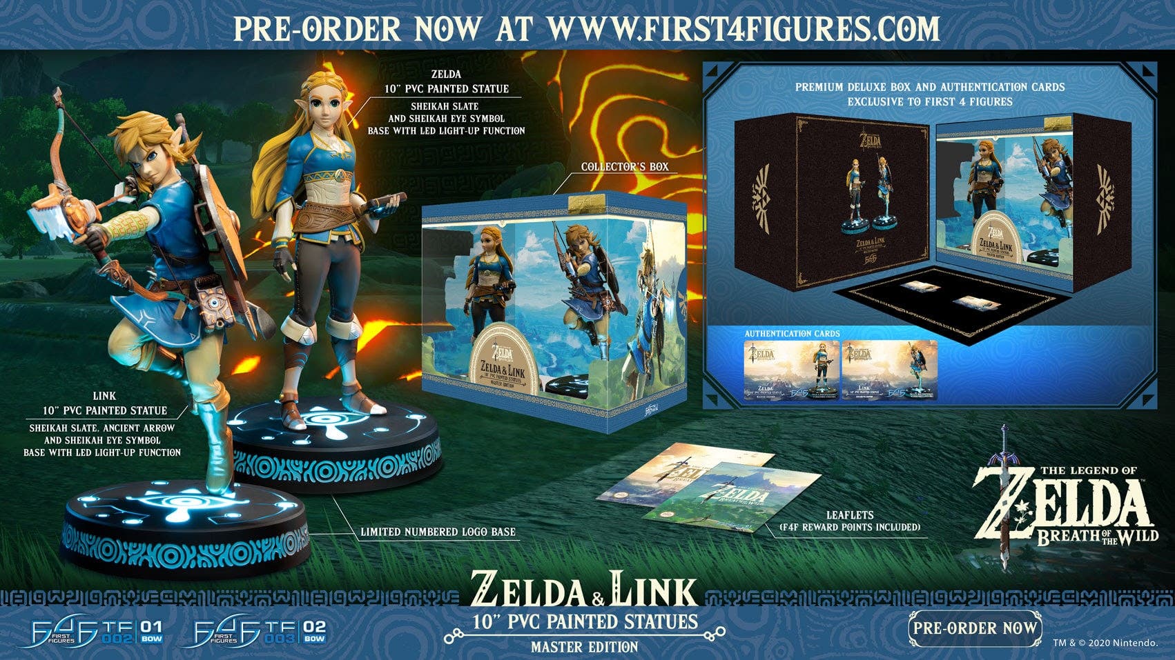 First 4 Figures abre las reservas de sus nuevas estatuas de Link y Zelda de Breath of the Wild con este vídeo