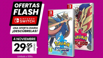 Oferta flash causa furor al rebajar Pokémon Espada y Escudo a 29,95€ por tiempo limitado