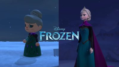 Recrean al detalle «Let It Go» de Frozen en Animal Crossing: New Horizons