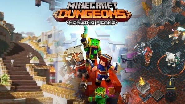 Minecraft Dungeons confirma el DLC Howling Peaks y una actualización gratuita para el 8 de diciembre