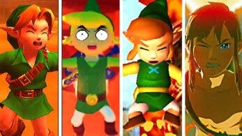 Este vídeo nos muestra la evolución de Link abrasándose en lava en las diferentes entregas de The Legend of Zelda