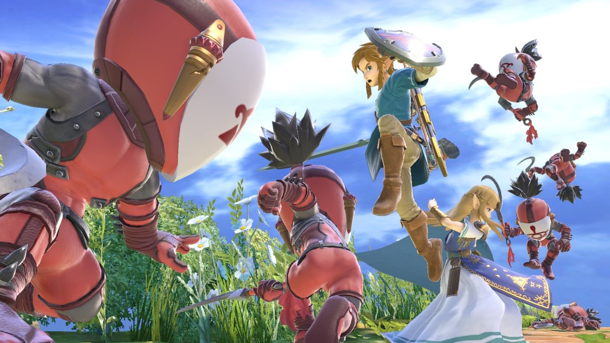 Super Smash Bros. Ultimate celebra el estreno de Hyrule Warriors: La era del cataclismo con esta imagen