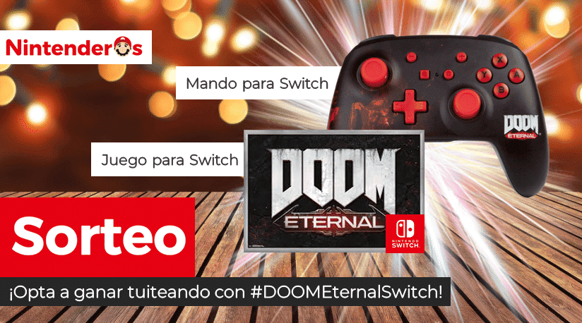[Act.] ¡Sorteamos una copia de DOOM Eternal para Nintendo Switch + mando Pro de PowerA para Nintendo Switch!