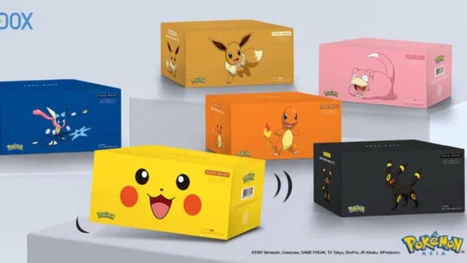 Se anuncian mascarillas oficiales de Pokémon en Hong Kong