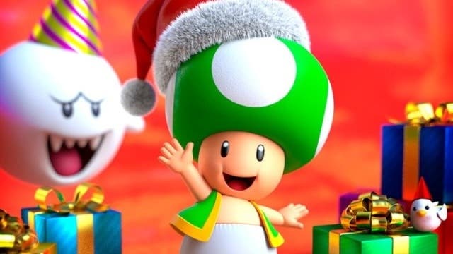 Nintendo comparte un nuevo y navideño fondo de pantalla a través de LINE