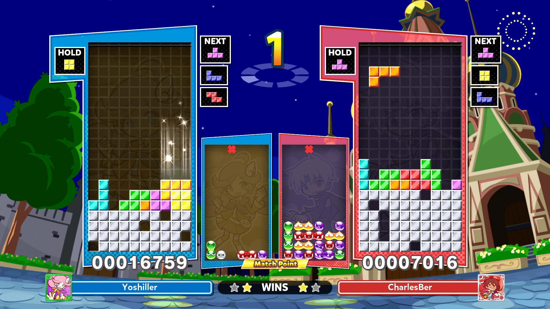 Gameplay del modo online de Puyo Puyo Tetris 2