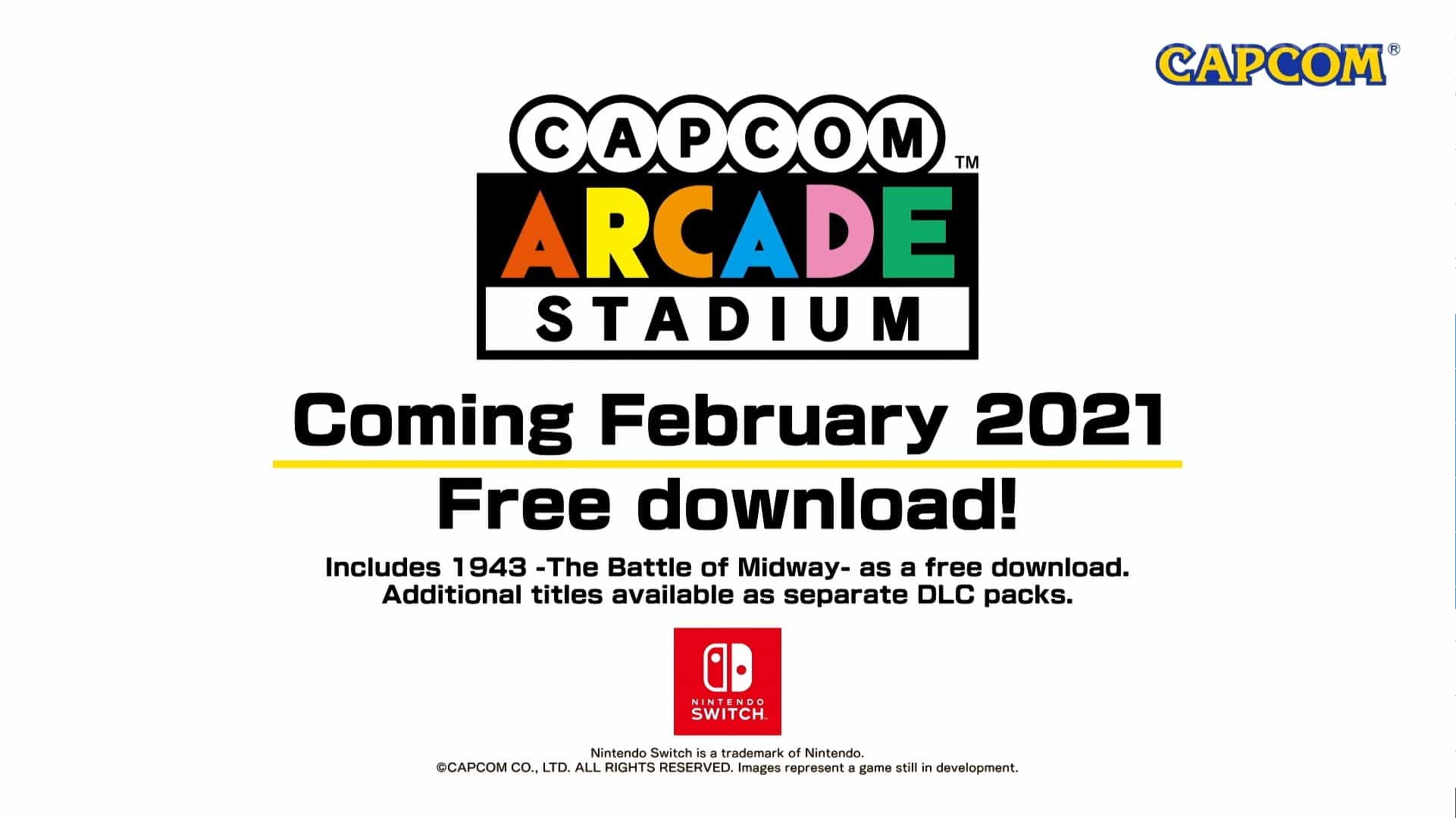 Capcom Arcade Stadium llegará como descarga gratuita en febrero de 2021 a Nintendo Switch