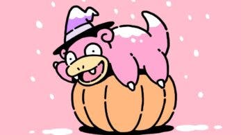 Slowpoke nos felicita Halloween en este nuevo arte de James Turner, diseñador de Pokémon