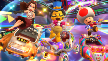 Un vistazo en vídeo a la nueva temporada de Año Nuevo en Mario Kart Tour con Lakitu (fiesta)