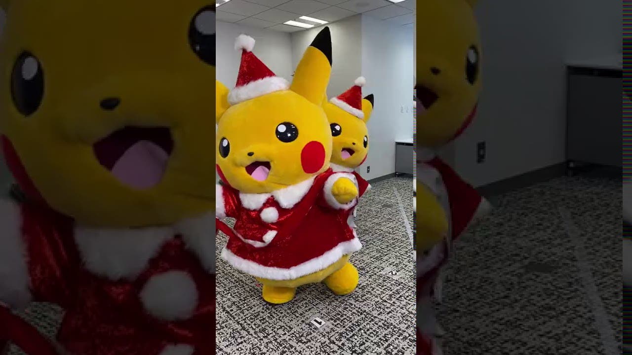 Vídeo: Las mascotas Pokémon de Pikachu atacan de nuevo por Navidad
