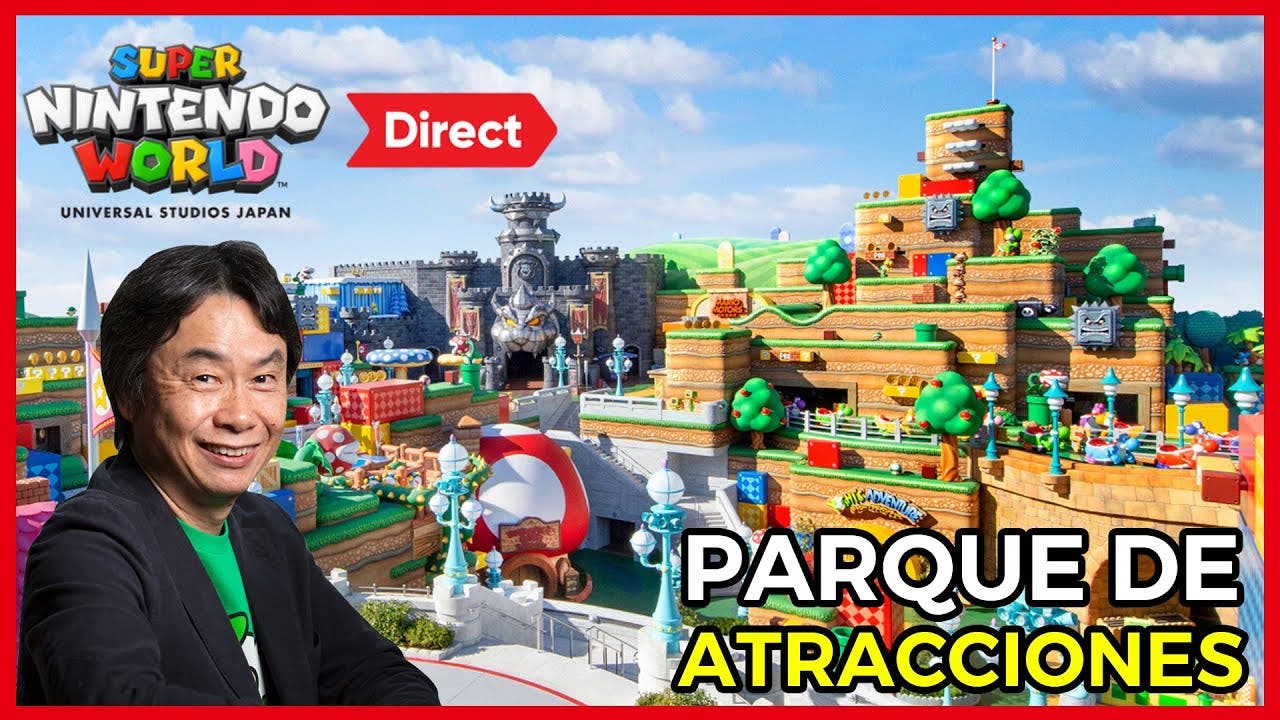 [Vídeo] Así es Super Nintendo World, el parque de atracciones de Mario ideado por Shigeru Miyamoto