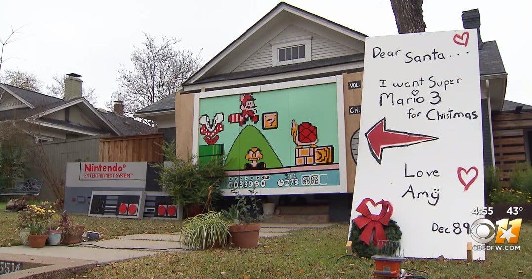Familia decora su casa de NES y Super Mario Bros. 3 por Navidad: este vídeo nos la muestra al detalle
