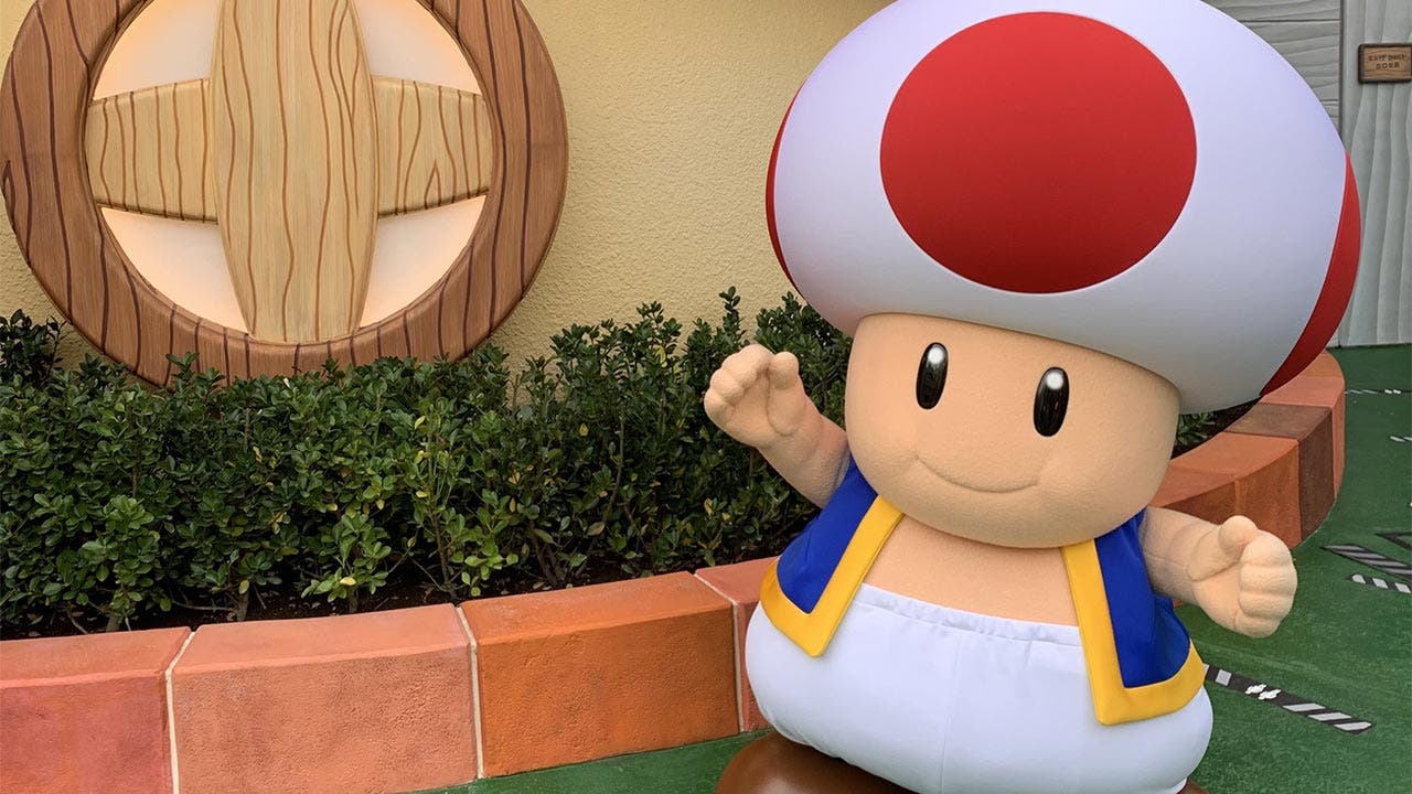 La mascota de Toad de Super Nintendo World y su tamaño ligeramente superior parecen estar encantando a los fans