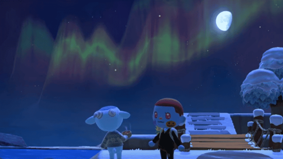 Cómo contemplar auroras boreales en Animal Crossing: New Horizons