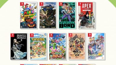Este folleto nos muestra imágenes de algunos de los juegos que llegarán a Switch en la primavera de este año