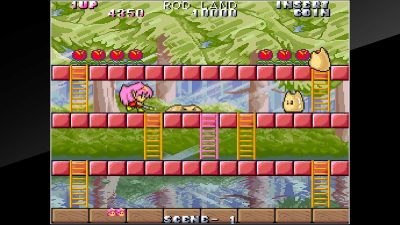 Así luce el clásico Arcade Archives: Rod Land en Nintendo Switch