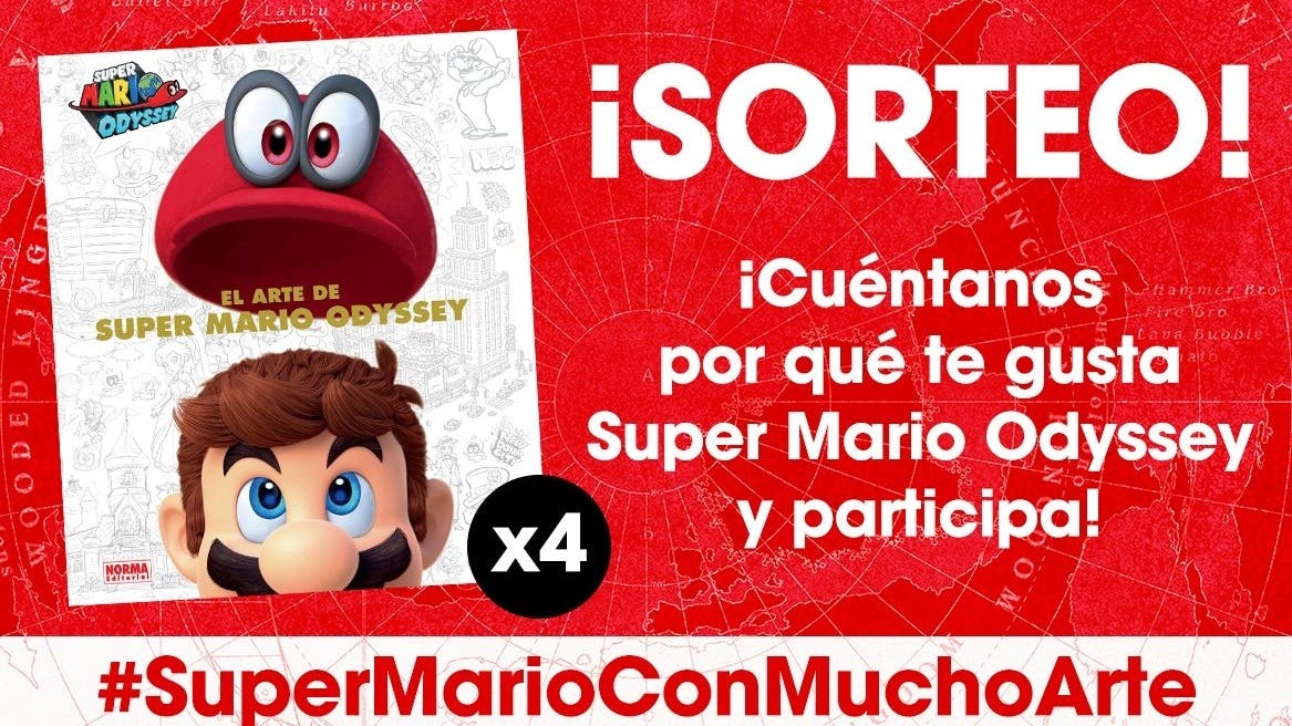 Participa en el nuevo sorteo #SuperMarioConMuchoArte de Nintendo España y opta a ganar uno de los 4 libros de El arte de Super Mario Odyssey