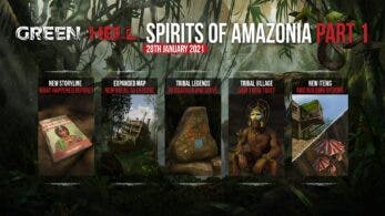 La actualización gratuita «Spirits of the Amazon Part 1» de Green Hell llegará a Nintendo Switch el 28 de enero