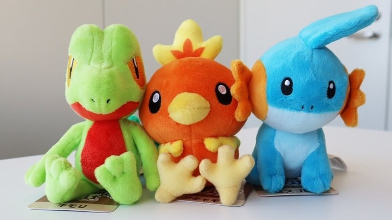 Echad un vistazo a los peluches de la colección Pokémon Fit de la región de Hoenn