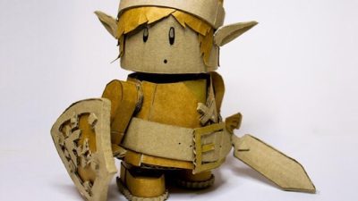Un fan crea una detallada figura de Link usando solo cartón