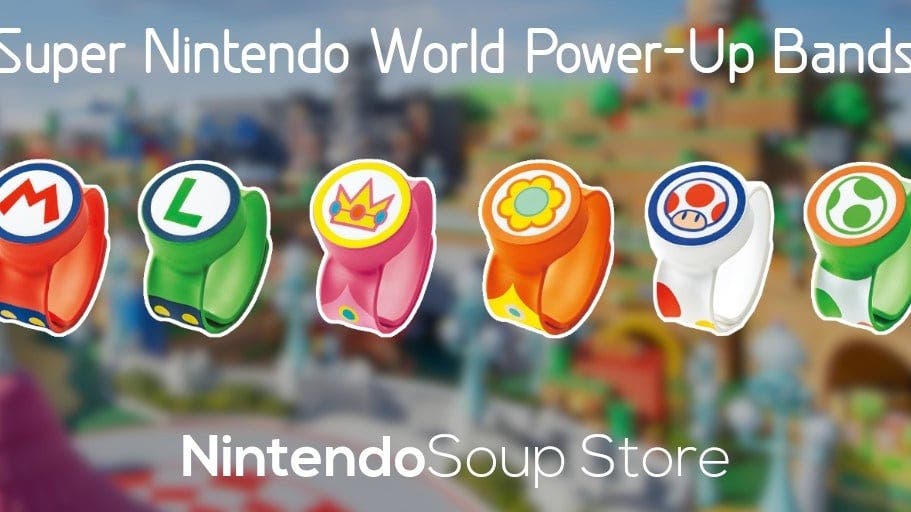 Ya a la venta las pulseras de Super Nintendo World con envío internacional
