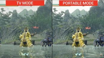 Comparativas de Monster Hunter Rise en modo dock y portátil