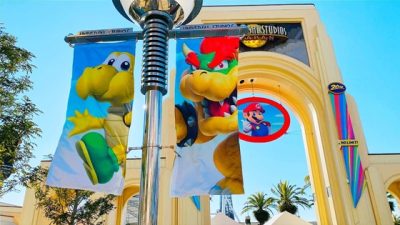 Super Nintendo World se prepara para su apertura con un ensayo técnico y nuevo merchandising