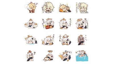 Nuevos stickers de Genshin Impact ya disponibles en la app de LINE