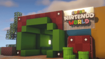 Recrean al detalle Super Nintendo World en Minecraft