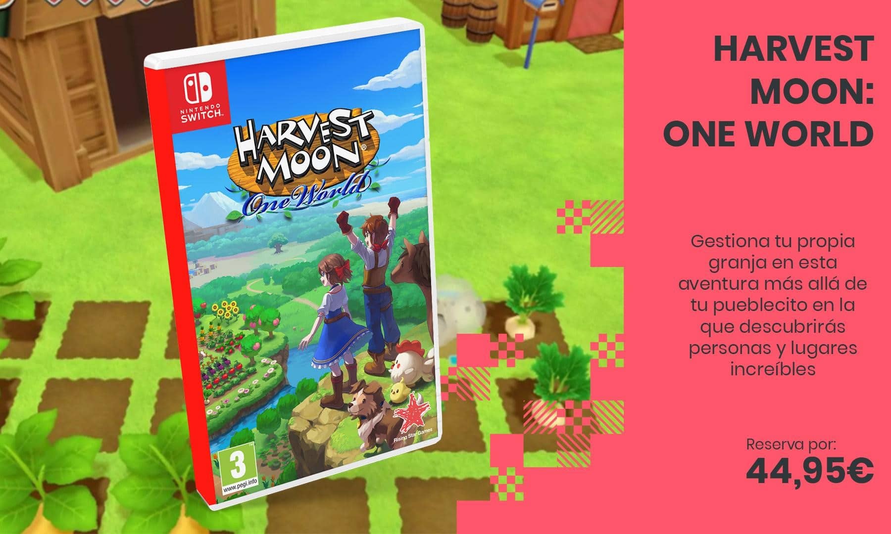 Vuelve el querido Harvest Moon: One World para Nintendo Switch: reserva disponible