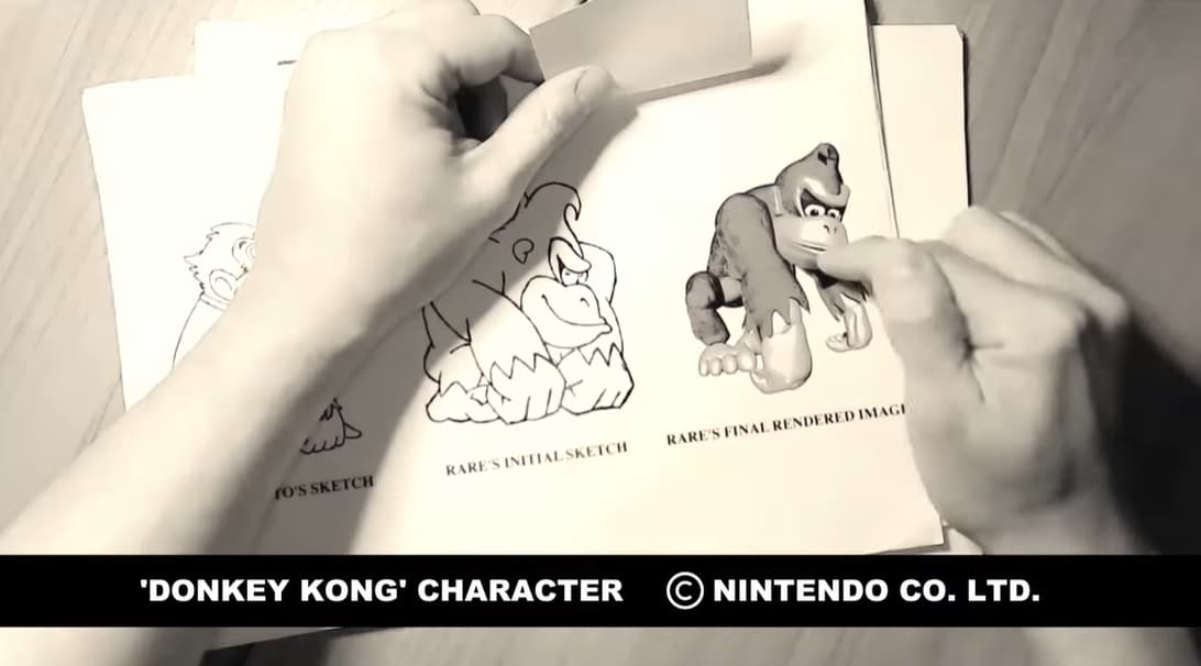 Ex-miembro de Rare muestra interesantes bocetos originales de Donkey Kong Country