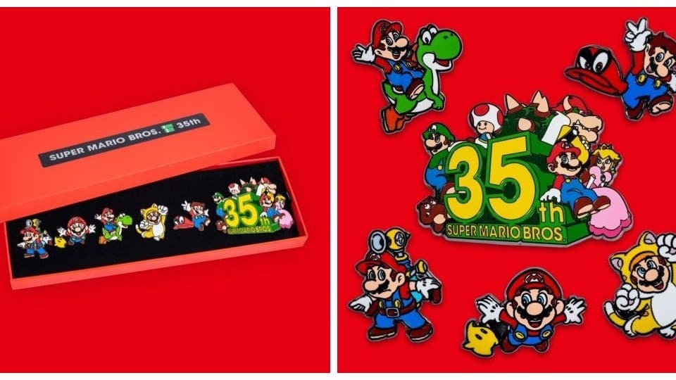 Nintendo of America detalla la distribución de la segunda ronda de pines del 35º aniversario de Super Mario