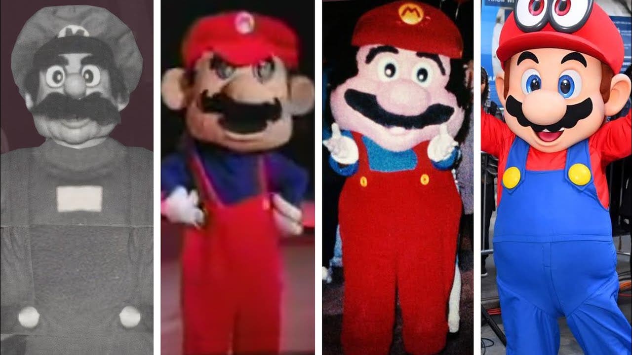 Así han evolucionado los disfraces de Super Mario en los actos de Nintendo
