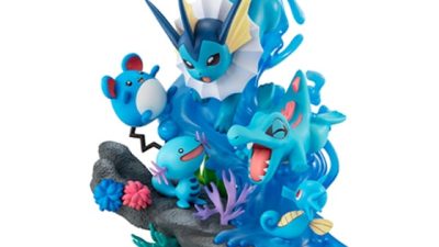 MegaHouse revela su nueva figura de Pokémon de tipo agua a color