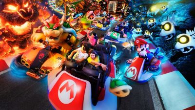 Se filtra un vídeo que nos muestra al detalle la genial atracción de Mario Kart en Super Nintendo World