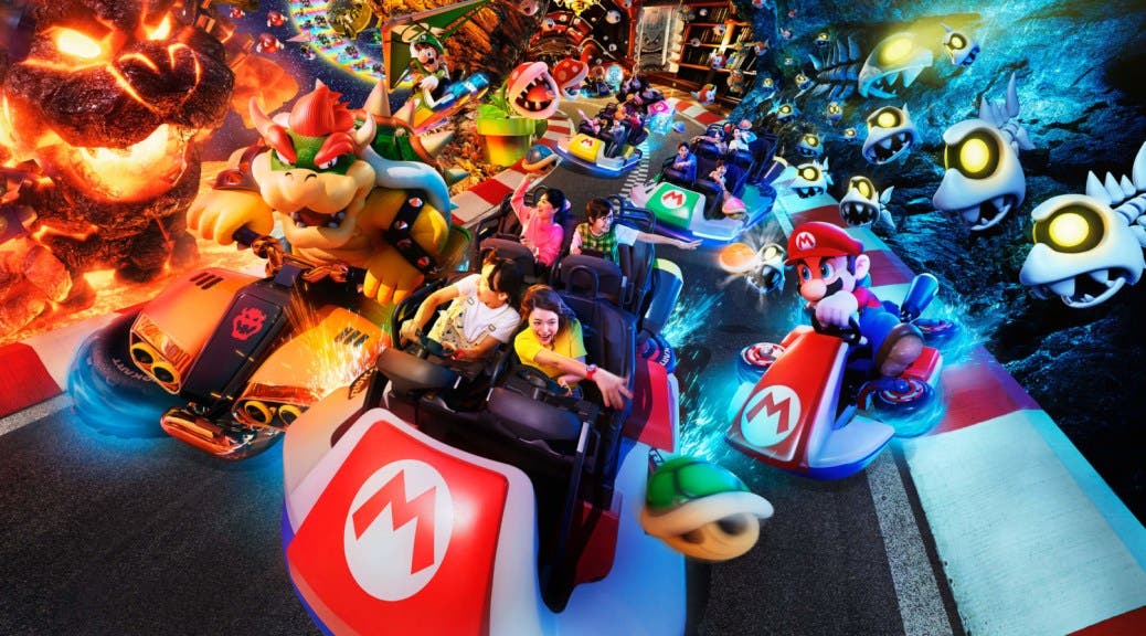 La atracción Mario Kart: Koopa’s Challenge de Super Nintendo World funciona como un videojuego que se puede actualizar