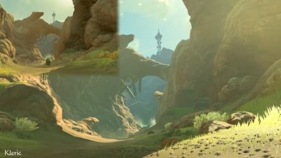 Recrean el tráiler original de Zelda: Breath of the Wild pero con un peculiar glitch de Link